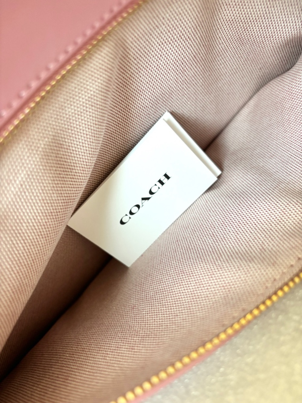 ❌SOLD❌ New Coach Kisslock Large Frame Bag Rose Pink Glovetanned Leather - Picture 14 of 16